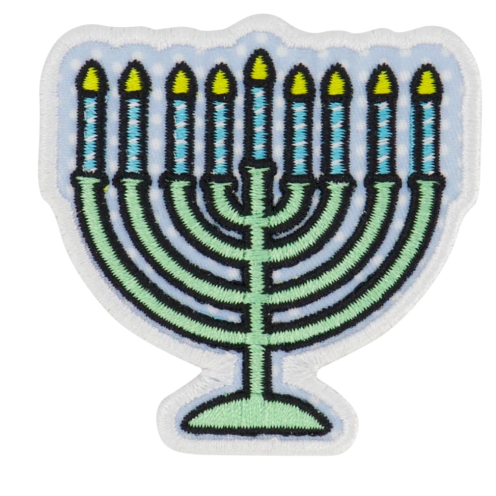 Stoney Clover Lane Menorah Patch Sticker NEW